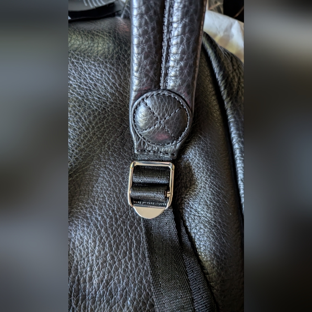 RARE, VINTAGE NWT Marc by Marc Jacobs Black Leather DOMO BIKER BACKPACK-$478 - Picture 6 of 14